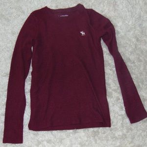 Maroon Abercrombie Kids Shirt